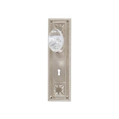 Brass Accents D04-K724D-GTN-619 Interior Door Plate Double Dummy Set -