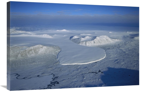 Global Gallery GCS-451547-2436-142 24 x 36 in. Glacier Spilling Into t