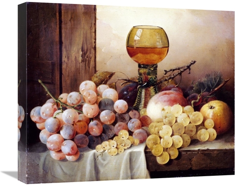 Global Gallery GCS-266712-22-142 22 in. Grapes, Apple & Plums Art 