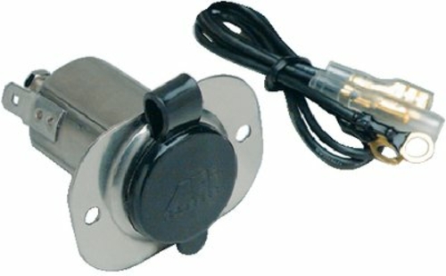 Marinco 20036 12volts Receptacle Stainless Steel with cap
