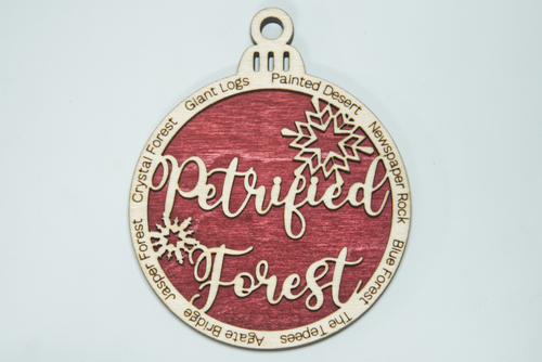 Main Petrified Forest National Park Christmas Ornament image