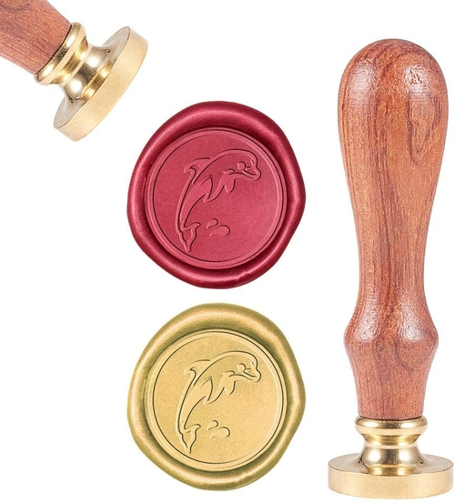 Sealing Wax Stamps Dolphin Retro Wood Stamp Wax Seal