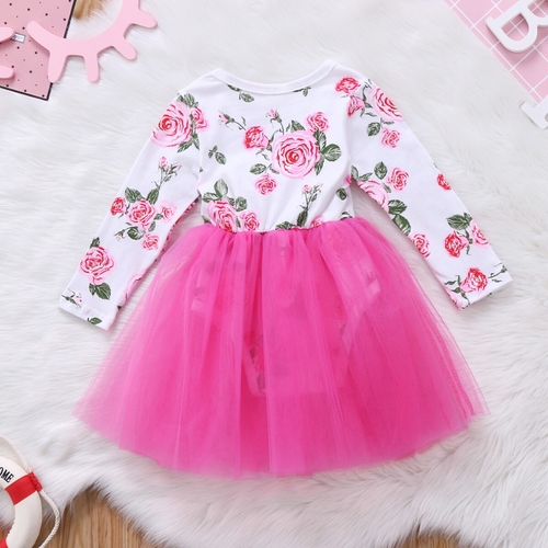 2018 Newborn Baby Girl Floral Dress Infant Babies