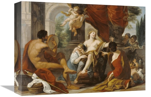 Global Gallery GCS-459996-1216-142 12 x 16 in. Hercules & Omphale Art 