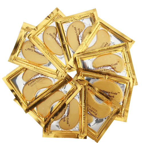 Eye Mask 100pcs=50packs High Quality Gold Crystal