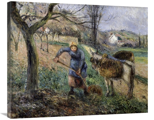 Global Gallery GCS-279416-36-142 36 in. Landscape with a Donkey Art Pr