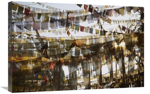Global Gallery GCS-397772-2030-142 20 x 30 in. Prayer Flags At Dawn