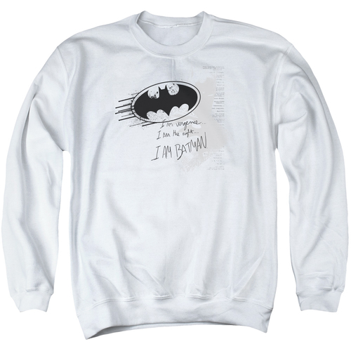 Trevco BM1278-AS-6 Batman & I Am Vengeance Long Sleeve Adult Crewneck 