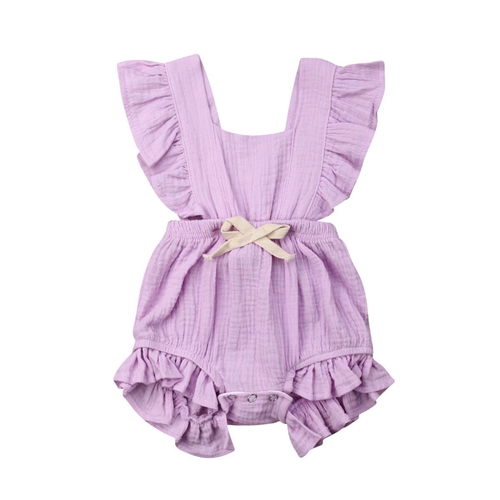 Newborn Baby Girl Summer Clothing  Ruffle