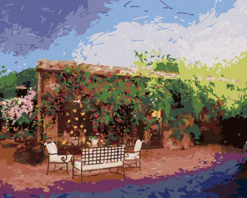 Paint by Numbers - GARDEN IN TUSCANY