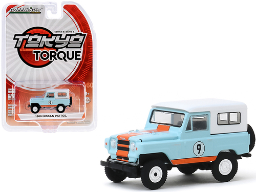1966 Nissan Patrol #9 \Gulf Oil\" Light Blue with White Top and Orange