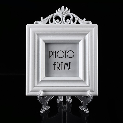 Clear Plastic Plate Display Stand Picture Frame