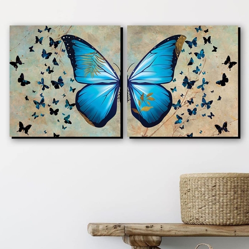 Modern Wall Art MDF Panel Painting for Wall Decoration - Butterfly