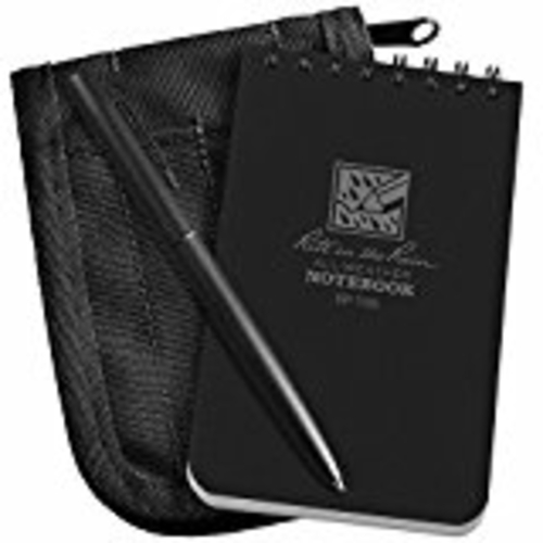 Tactical Gear RR 735B-KIT Spiral Notebook Kit - Black
