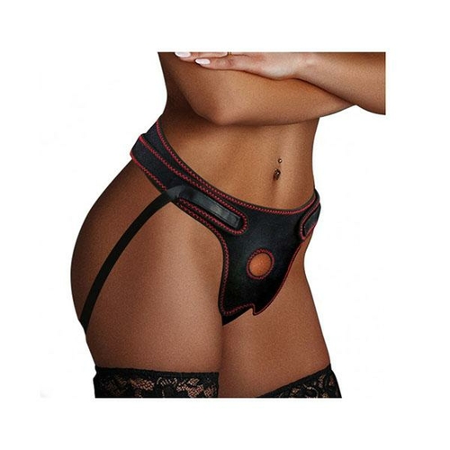 Easy Strap On Polyester Harness Black