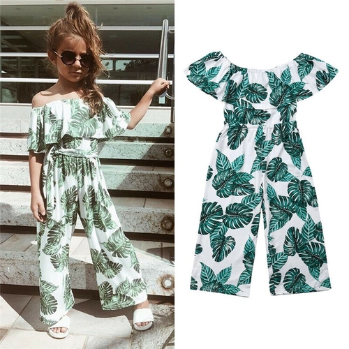 3-8Y Boho Kids Baby Girl Romper Summer Clothing