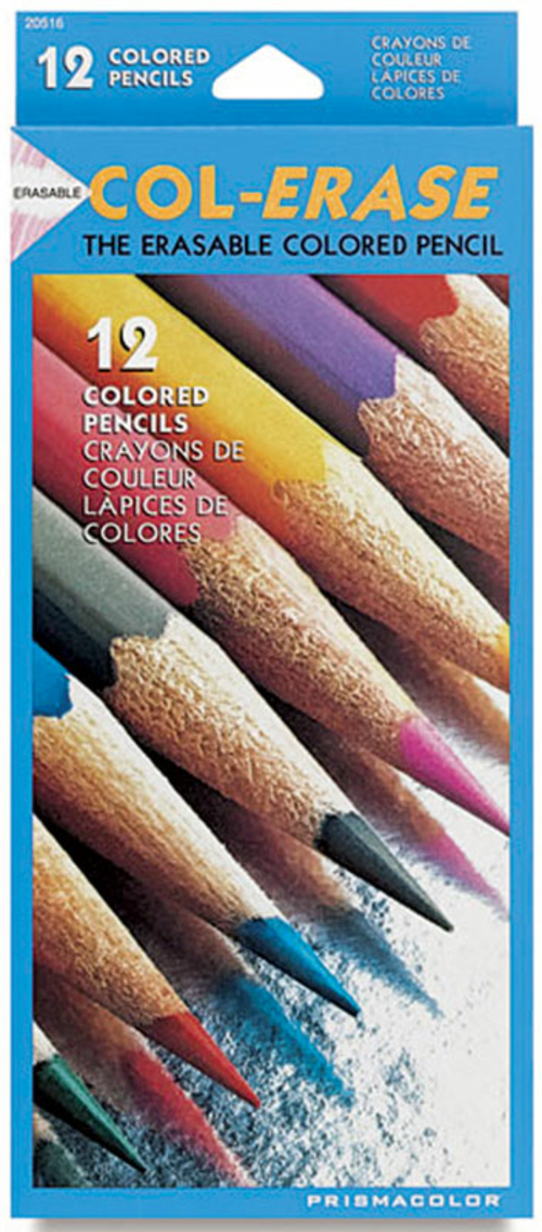 Col-Erase SN20516 12-Color Erasable Color Pencil Set