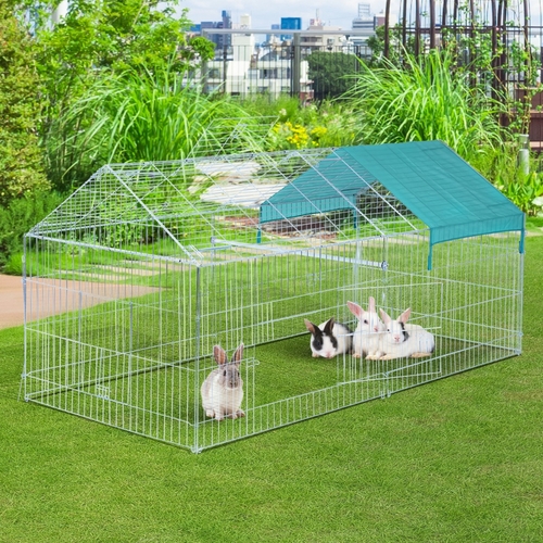 PawHut 86.5" x 40.5" x 40.5" Small Animal Enclosure Rabbit Dog Pet