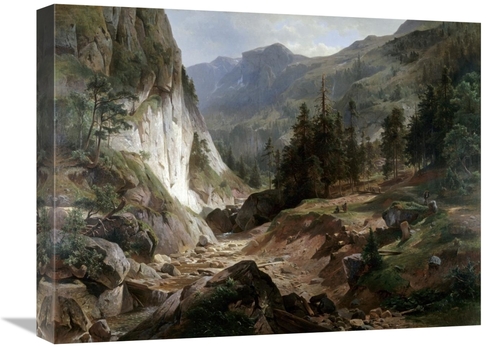 Global Gallery GCS-277611-22-142 22 in. Mountain Landscape Art Print -