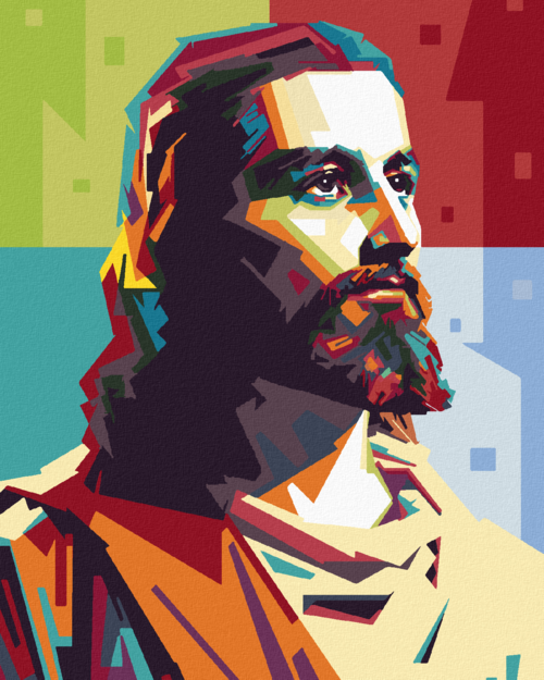 Paint by Numbers - COLOURFUL JESUS