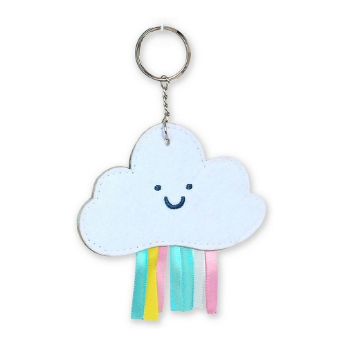 Keychain Glow Lab Nube Light Blue