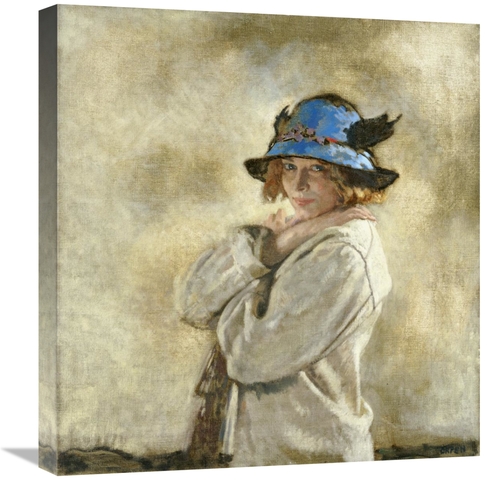 Global Gallery GCS-266964-22-142 22 in. The Blue Hat Art Print - Sir W