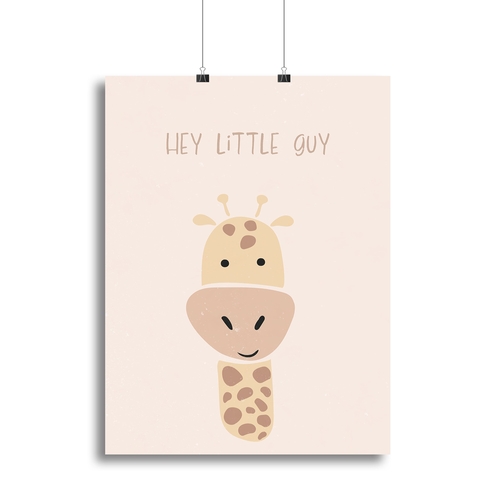 Giraffe nursery print Canvas Print or Poster