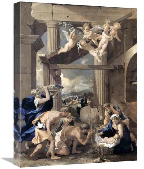 Global Gallery GCS-279466-22-142 22 in. Adoration of the Shepherds Art