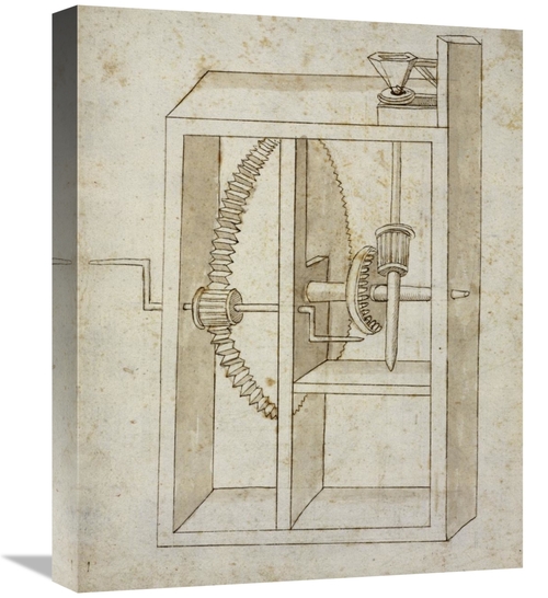 Global Gallery GCS-455000-1620-142 16 x 20 in. Mill Powered by Crank A