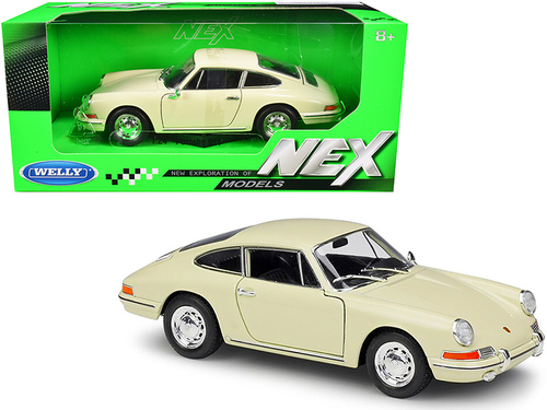 Porsche 911 Cream \NEX Models\" 1/24 Diecast Model Car by Welly"
