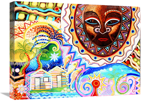 Global Gallery GCS-480446-1824-142 18 x 24 in. Brown Sun Art Print - S