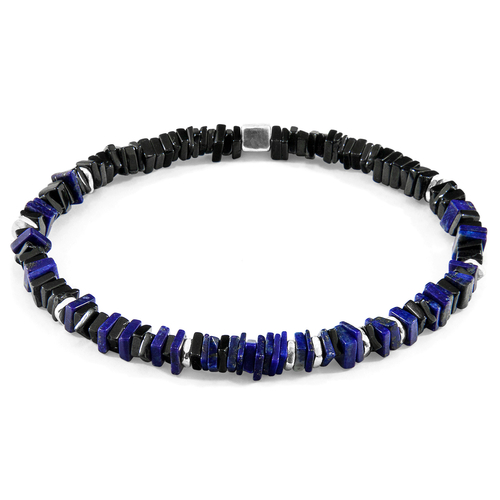 Blue Lapis Innot Silver and Stone Bracelet