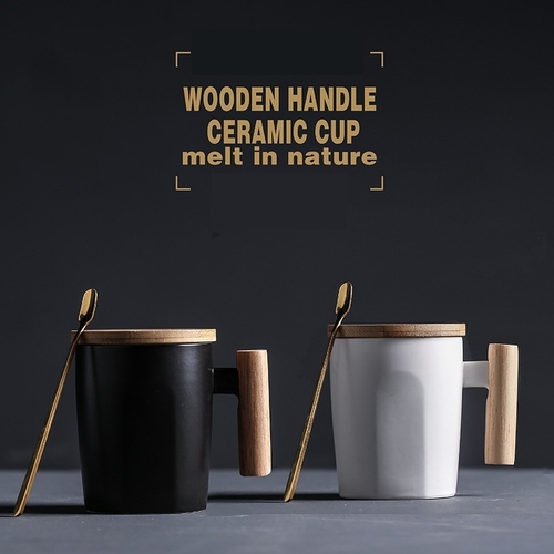 Nordic Simple Design Black White Coffee Mugs with