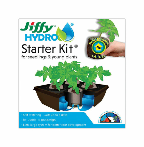 Jiffy 7631146 Hydro Seedlings Starter Kit