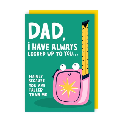 Taller Funny Father's Day Card (Pack of 6)