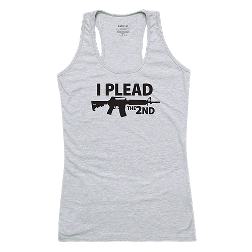 Rapid Dominance GS1-794-HGY-02 I Plead Womens Graphic Tank Top, He