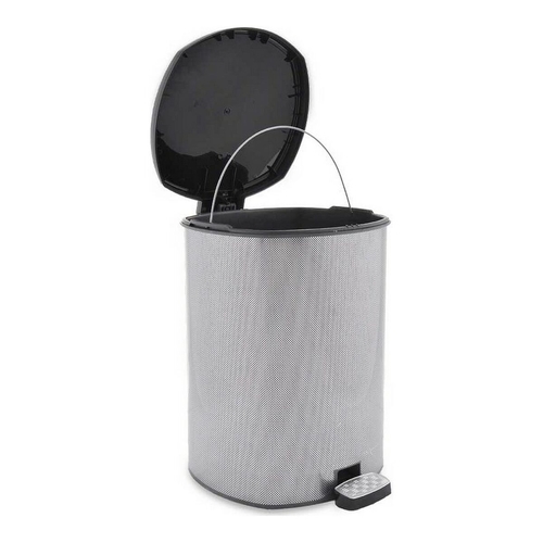 Pedal bin Carbon fibre Plastic Dark grey 20 L