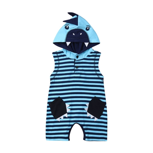 0 24M Baby Boys Girls 3D Hood One piece Romper