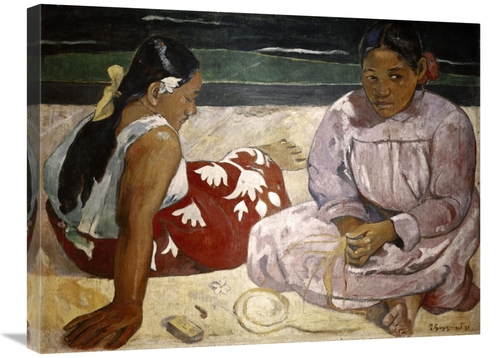 Global Gallery GCS-277657-30-142 30 in. Tahitian Women - On the Beach 