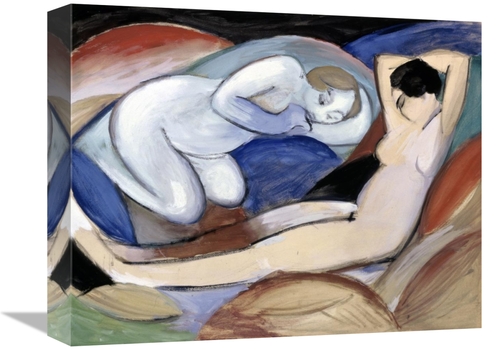 Global Gallery GCS-278401-16-142 16 in. Zwei Liegende Akte Art Print -