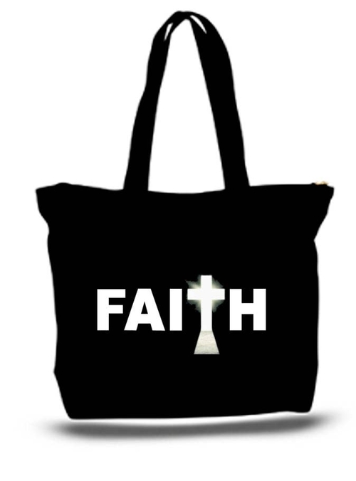 Faith - Religious Large Tote Grocery & Stuff Bag