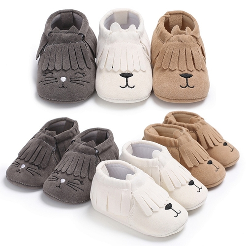 Cute Animal style PU Suede leather Infants Toddler