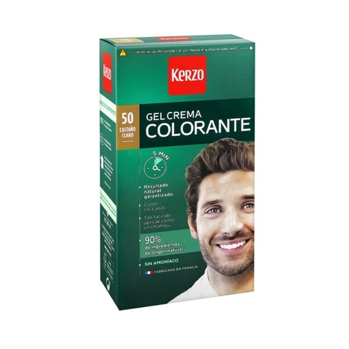 Dye No Ammonia Kerzo Tinte Para Hombre 50 - Light Brown 100 g