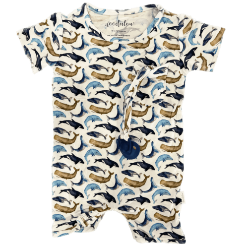Fintastic - Doodalou Bamboo Baby Romper Short Sleeve with Shorts - 18