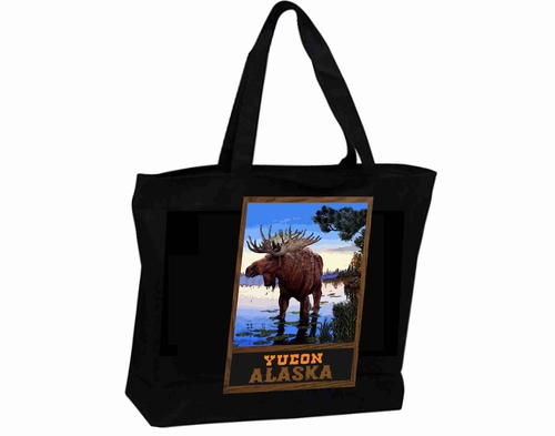 Tote Bag XXL Travel Poster Visit Yukon Alaska