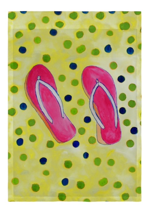 Betsy Drake FL404 Flip Flops Flag - 12.5 x 18 in.