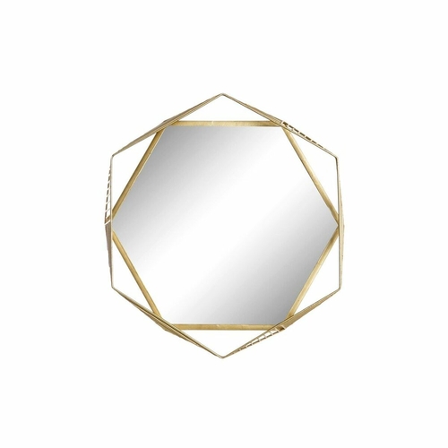 Wall mirror DKD Home Decor Crystal Golden Iron (54 x 5 x 47 cm)