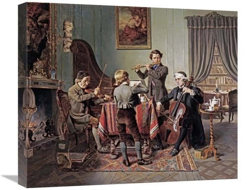 Global Gallery GCS-268098-22-142 22 in. The Quartet Art Print - Friedr