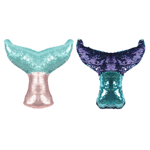 Mermaid Tail Reversible Sequin Cushion