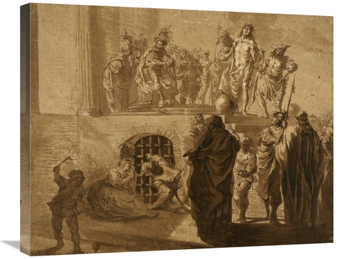 Global Gallery GCS-456111-2228-142 22 x 28 in. Christ Before Pilate Ar